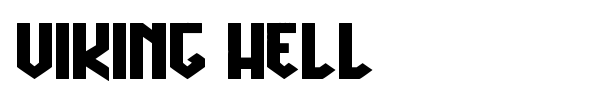 Viking Hell font preview